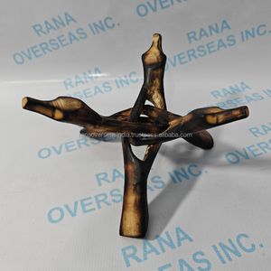 ฐานวางไม้คุณภาพพรีเมียมรูปงูเห่าสำหรับคริสตัลบำบัด พร้อมฐานไม้แกะสลักลายเชื่อมต่อกันสำหรับเปลือกหอยเป๋าฮื้อ - Product Image 2