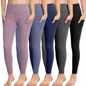 Custom Womens High Waisted Leggings Bulk Supply OEM Private Label Side Pocket <b>Yoga</b> <b>Pants</b> Factory Direct - Product Image 6