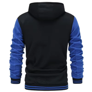 High Quality Premium Winter Season Plus Size Men's 100% Cotton Fleece Knitted Hooded Pocket Regular Fit Eco-Friendly Breathable - Product Image 3