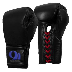 Guantes de boxeo de cuero de alta calidad profesionales de 12oz para adultos Logotipo personalizado impreso en color liso para entrenamiento de artes marciales - Product Image 1