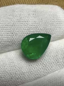 Joyería de Moda, Esmeralda Sintética, Piedra Verde Hidrotermal, Tipo Colombia Zambia, Gema para Diseño - Product Image 4