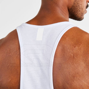 High Quality Plain Solid Color Men <b>Stringer</b> Tank Relaxed Fit Sleeveless <b>Vest</b> For Fitness Training Casual Home And Street Wear - Product Image 4