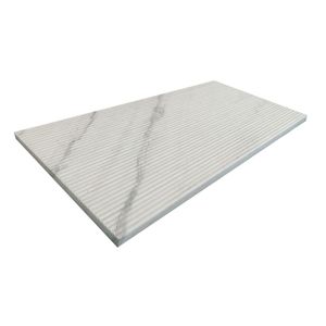 Marmo Bianco 12*24 con Finitura Texturizzata OL e Design Scanalato 3D per Decorazione Murale - Product Image 3