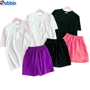 Ensemble 2 pièces personnalisé pour femme, nouvelle mode estivale, t-shirt et short de survêtement imprimés à motif dessin animé mignon, tenue décontractée ample - Product Image 6