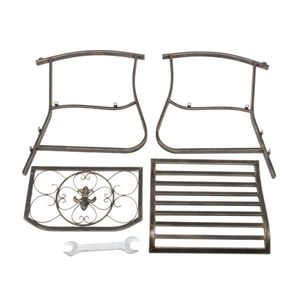 Fauteuil à bascule simple en bronze avec tube plat 66934556, idéal pour l'extérieur ou l'intérieur - Product Image 2