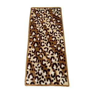 Sciarpa Lunga in Broccato con Stampa Leopardata 90x180cm Accessorio di Moda per Donne - Product Image 1