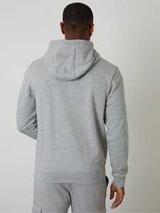 <b>Men's</b> <b>Navy</b> Hooded Sweatshirt Cotton <b>Fleece</b> Pullover With Front Pocket Regular Fit Casual Autumn Top - Product Image 5