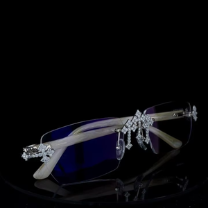 Gafas de Sol Rectangulares Sin Montura, Lentes con Gradiente Anti-Reflejante, Protección UV, Alta Calidad, Estilo Lujoso Unisex para Playa, Adultos - Product Image 6