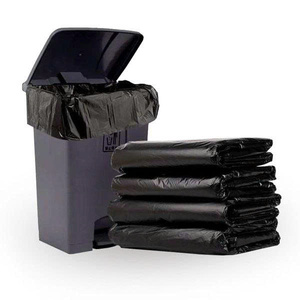 ถุงขยะดำ LDPE กันความชื้นแบบตั้งได้ พร้อมสายรัดปิดผนึกด้วยความร้อน ถุงขยะใช้แล้วทิ้งสำหรับใช้ในครัวเรือน - Product Image 4