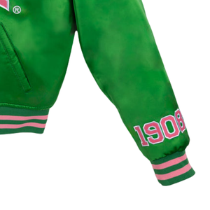   Chaqueta Bomber Vintage Verde para Mujer, Estilo Universitario Retro, Ropa Casual de Calle, Chaqueta Ligera Inspirada en la Hermandad - Product Image 3