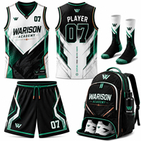 Ensembles de maillots de basket-ball personnalisés, vêtements d'équipe professionnels, polyester, sublimation, kits d'accessoires complets pour le basket-ball