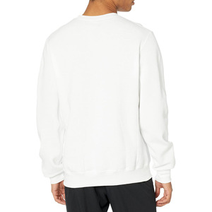 Sweat-shirt à col rond surdimensionné pour homme, couleur unie, coupe classique, tricot en coton, pull décontracté pour l'automne - Product Image 2