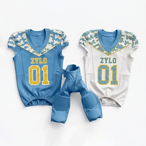 Uniforme de football américain camouflage pour hommes avec nom et numéro personnalisés, sublimation, vêtements de football américain - Product Image 1
