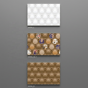 Prix de gros, ciment adhésif 30x45, carreaux muraux 3D, fourniture de matériaux de construction, 300x450, décoration de la maison, couleur, carrelage extérieur - Product Image 6
