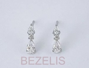 Pendientes Delicados Cultivados en Laboratorio, Color F Premium, Corte Pera, 3.5 Quilates, Claridad VVS VS, Corte Excelente, HPHT, Par de Pendientes al por Mayor - Product Image 5