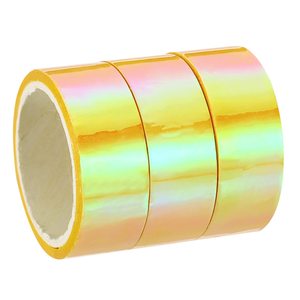 Cinta Metálica Holográfica con Degradado de Arcoíris, Rollo de Cinta Adhesiva con Efecto Espejo, Adhesivo Metálico para Manualidades, Envoltura, Impermeable - Product Image 2