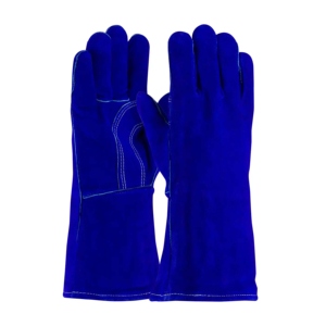 Guantes de Soldadura de Cuero Vacuno Reforzado, Certificados CE, Libres de Látex, 40 cm de Largo, Resistentes al Calor y a los Cortes - Product Image 1