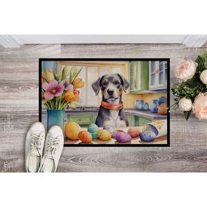 Nouveau design catahoula de Pâques paillasson intérieur extérieur antidérapant 18H X 27W tapis lavables à poils bas pour porte d'entrée - Product Image 2