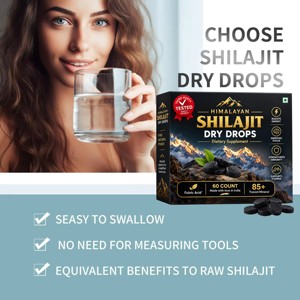 Gotas Secas de Shilajit Puro de Marca Privada 200mg, 60 Unidades, Tabletas de Shilajit del Himalaya 100% Auténticas para Energía y Resistencia - Product Image 2