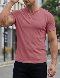Camiseta de Manga Corta para Hombre de Alta Calidad, Cuello Redondo, Color Sólido, Logotipo Personalizado en la Parte Delantera, Transpirable, Ecológica, de Secado Rápido, Informal - Product Image 2