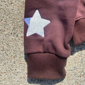 2 Pcs Sweatsuit Track Autumn Distressing Embroidery Zip Hoodie Shorts <b>Sets</b> Men's Printed <b>Knitted</b> Hooded Sweatshirt <b>Set</b> Casual - Product Image 5