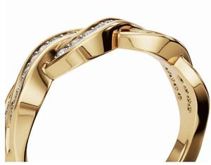 Bague en diamant Twirl Design avec un poids total de 0,228 carat, élégante et étincelante, empilable, disponible en or massif 9, 14 et 18 carats - Product Image 3