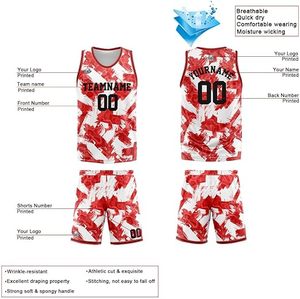 Maillot et short de basket-ball personnalisés, tissu respirant léger à séchage rapide, prix de gros d'usine, logo du sponsor - Product Image 3