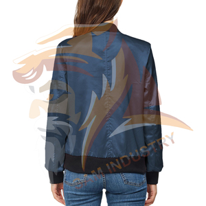 Chaqueta de satén para mujer con cierre de cremallera de la mejor calidad, estilo streetwear a prueba de viento, 100% seda, a bajo precio. - Product Image 2
