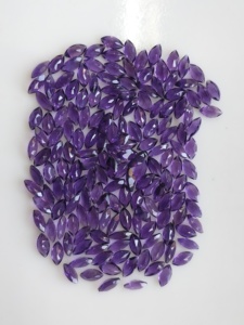 Ametista natural africana de 6x3 mm, corte marquesa, de la mejor calidad, color púrpura intenso, piedra preciosa suelta para la fabricación de joyas. - Product Image 3