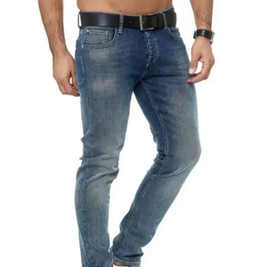 New Fashion Best Quality Men's Denim Jeans Custom logo Low Price Breathable Men Denim Jean's - Product Image 3