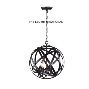 Lustre moderne en fer massif pour intérieur, lampe suspendue pour salle à manger, décoration de hall d'hôtel de luxe moderne, lumières de mariage - Product Image 1