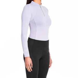 Chemise d'équitation unisexe, protection UV, extensible, respirante, en polaire, coupe ajustée, vêtements de compétition équestre - Product Image 6