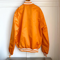 Blouson Bomber Vintage en Satin Personnalisable pour Homme – Style Stand Front Starter, Personnalisation Old School Raiders, Université Personnalisée