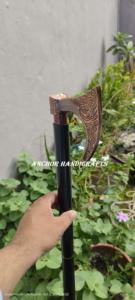 Bastón de Metal con Empuñadura de Revólver BILLY the KID, Moderno y Totalmente Nuevo, para Halloween y Año Nuevo, por Calvin Handicraft - Product Image 2