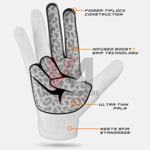 Guantes de Fútbol Americano Duraderos para Todo Clima, con Logotipo Personalizado, Agarre Profesional, Palma de Silicona, Venta al Por Mayor - Product Image 3