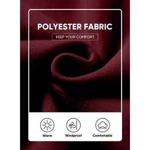 Sudadera con Capucha Premium para Hombre, 350gsm, Felpa, Color Granate, Corte Holgado, Rojo Oscuro, Precio de Fábrica OEM - Product Image 3