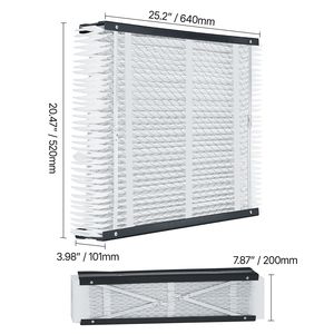Filtri HVAC AC 20 X 25 X 4 MERV 16, Filtri Elettrostatici Plissettati per Condizionatori d'Aria, Durata 12 Mesi, Confezione da 2 (Dimensioni Reali) - Product Image 4