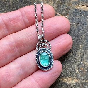 Collar de plata 92,5 con piedra preciosa Esmeralda Multi-diseño Natural increíble calidad joyería para aniversario - Product Image 1