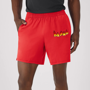 2026 High Street Style <b>Elastic</b> Waist Sweat Shorts Men's Custom DTF Printed Solid Logo Plus Size Oversized Sweat Shorts - Product Image 6
