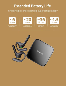 Timetkettle W4หูฟังแปลเสียง Ai, ชุดหูฟังแปลอัจฉริยะสองทางซิงโครนัสสำหรับการเดินทางและการประชุม - Product Image 5