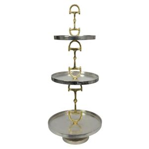 3 Tier Round <b>Cake</b> Stand Horse Bit Style <b>Decorative</b> <b>Cake</b> Pastry Serving Trays Handmade <b>Cake</b> Stand Event Party <b>Supplies</b> Tableware - Product Image 3