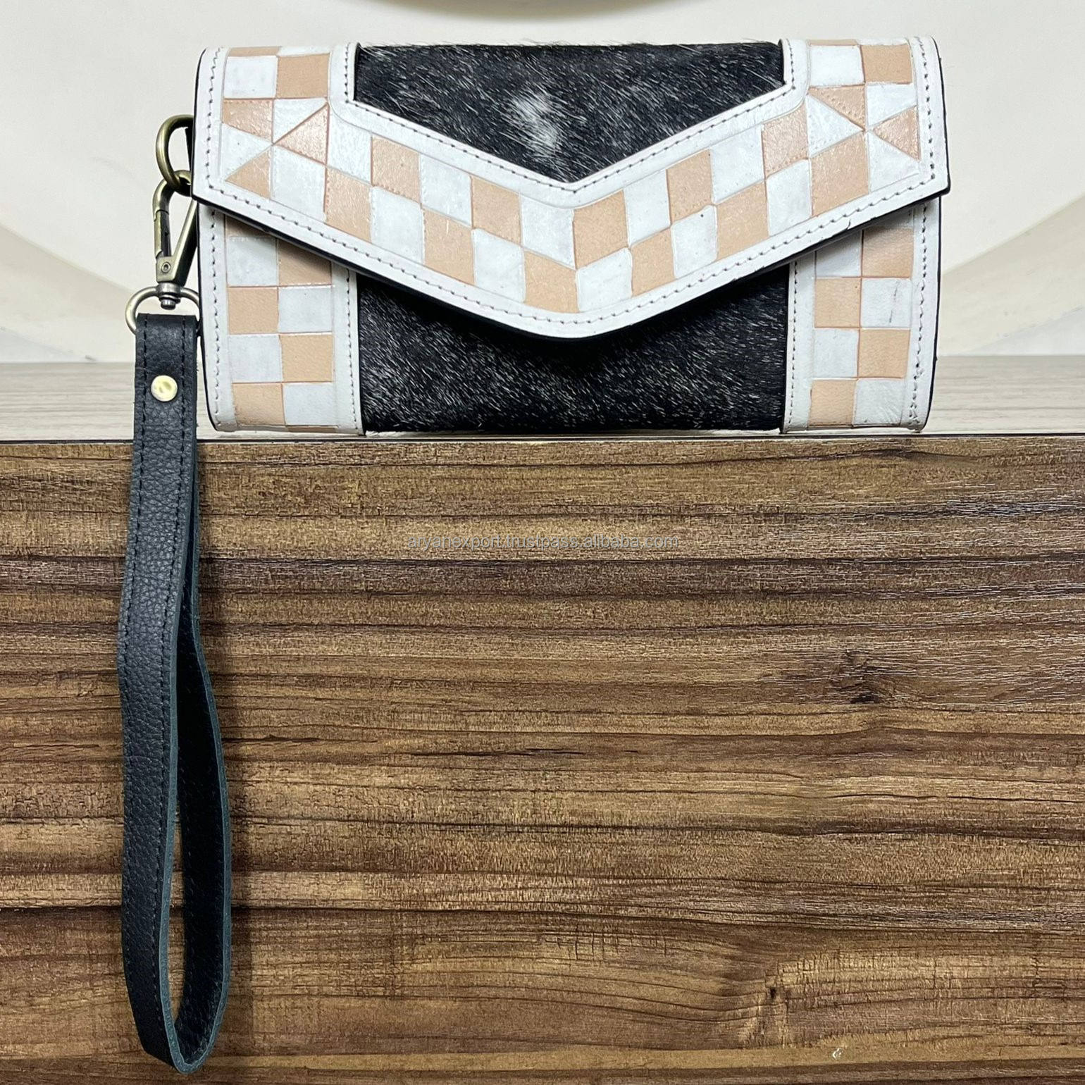 Tan & White Checkered