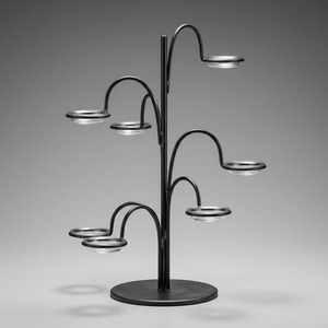Soporte de Servir de Hierro Forjado a Mano en Forma de Pulpo para Tapas, Metal Oxidado Negro, Decoración para el Hogar - Product Image 1