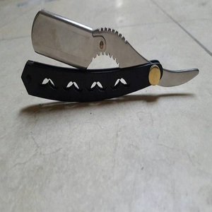 Navaja de Afeitar Profesional con Mango de Madera, Hoja Recta de Acero Inoxidable de Alta Calidad, Navaja de Barbero de Una Sola Hoja - Product Image 2