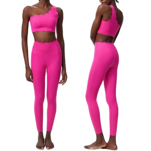 Conjunto de Yoga y Fitness de dos piezas para mujer, traje de gimnasio suave para correr, ropa deportiva transpirable de secado rápido, ropa de entrenamiento para mujer - Product Image 1