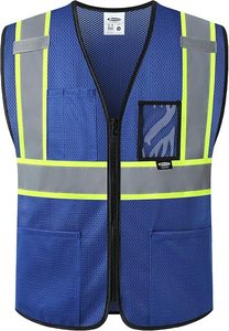 Chaleco de Seguridad Reflectante de Alta Calidad para Hombre, Chaleco de Alta Visibilidad para Hombre - Product Image 6