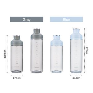 Bouteille d'eau pour étudiants SANTECO LIMA avec anneau métallique 690ml 850ml |   Bouteille de sport quotidienne légère et mince, sans BPA, facile à transporter - Product Image 5