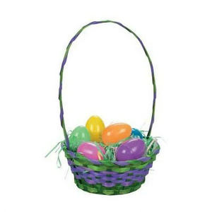 ตะกร้าหวายเวียดนาม DOAN KET 1 สำหรับเทศกาลอีสเตอร์  งานฝีมือทำมือ  ทรงกลม  ขนาด 1.5 มล.  รุ่น DK008  พร้อมแผ่นรองตะกร้า - Product Image 5