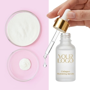 เซรั่มคอลลาเจนบำรุงผิวสำหรับผิวแพ้ง่าย โรงงานรับผลิตแบบ OEM ODM ช่วยเติมความชุ่มชื้นอย่างล้ำลึก ผิวกระจ่างใส ลดเลือนริ้วรอย ผลิตภัณฑ์ฉลากส่วนตัว - Product Image 1