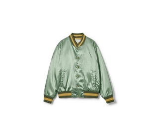 Customized Logo Satin Bomber <b>Jacket</b> Baseball Letterman <b>Jacket</b> Silk Hip Hop Satin <b>Man</b> Varsity <b>Jacket</b> - Product Image 1